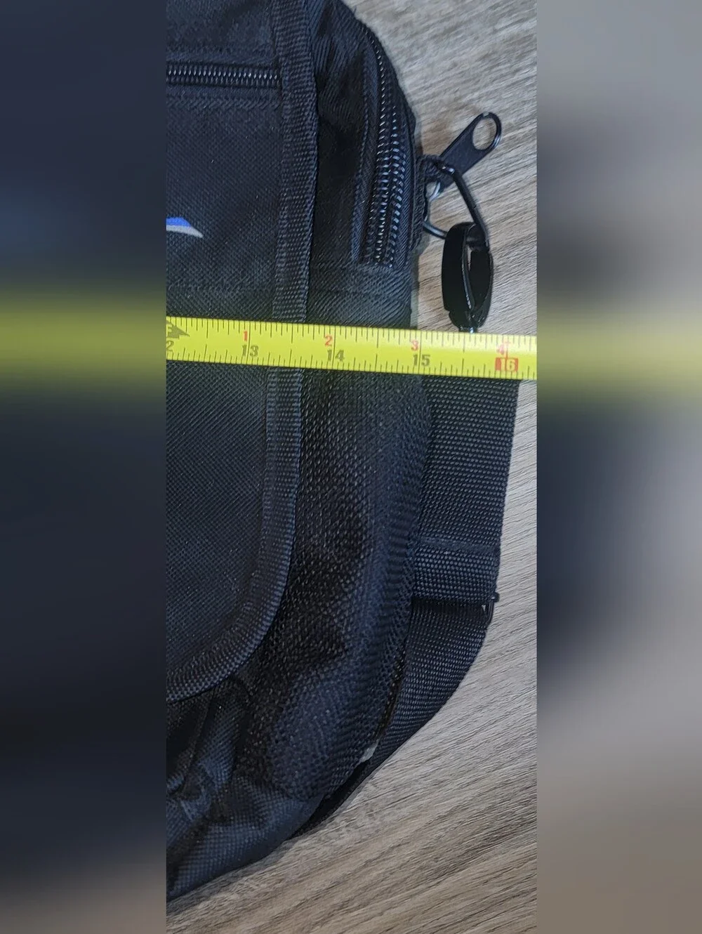 Overland Black Messenger Bag for Men